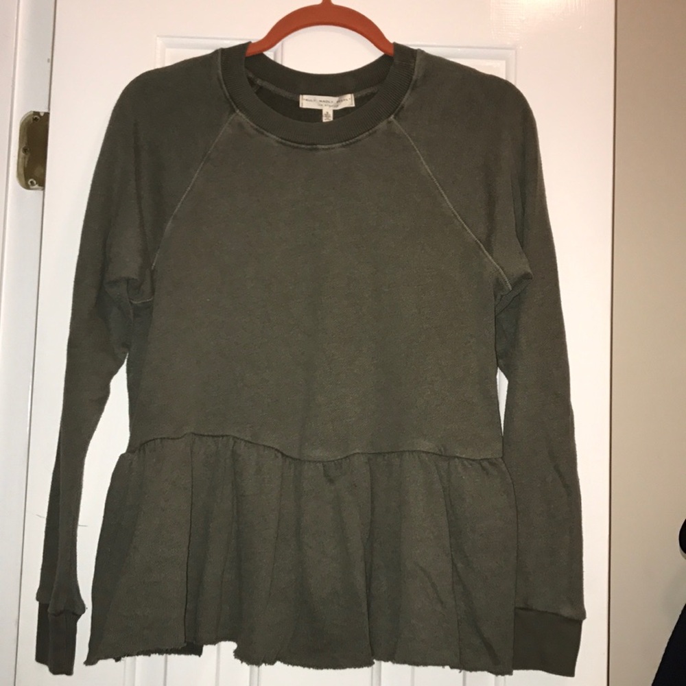 Olive sweater shirt